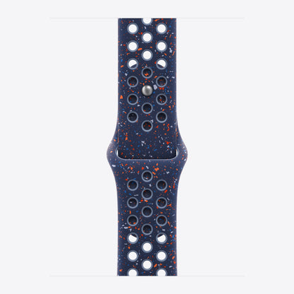 Apple Nike - Armband für Smartwatch - 42mm - Größe S/M - blaues Band - für Watch Hermès Series 7, Hermès Series 9, SE 3, Series 10, Series 11, Series 8, Series 9