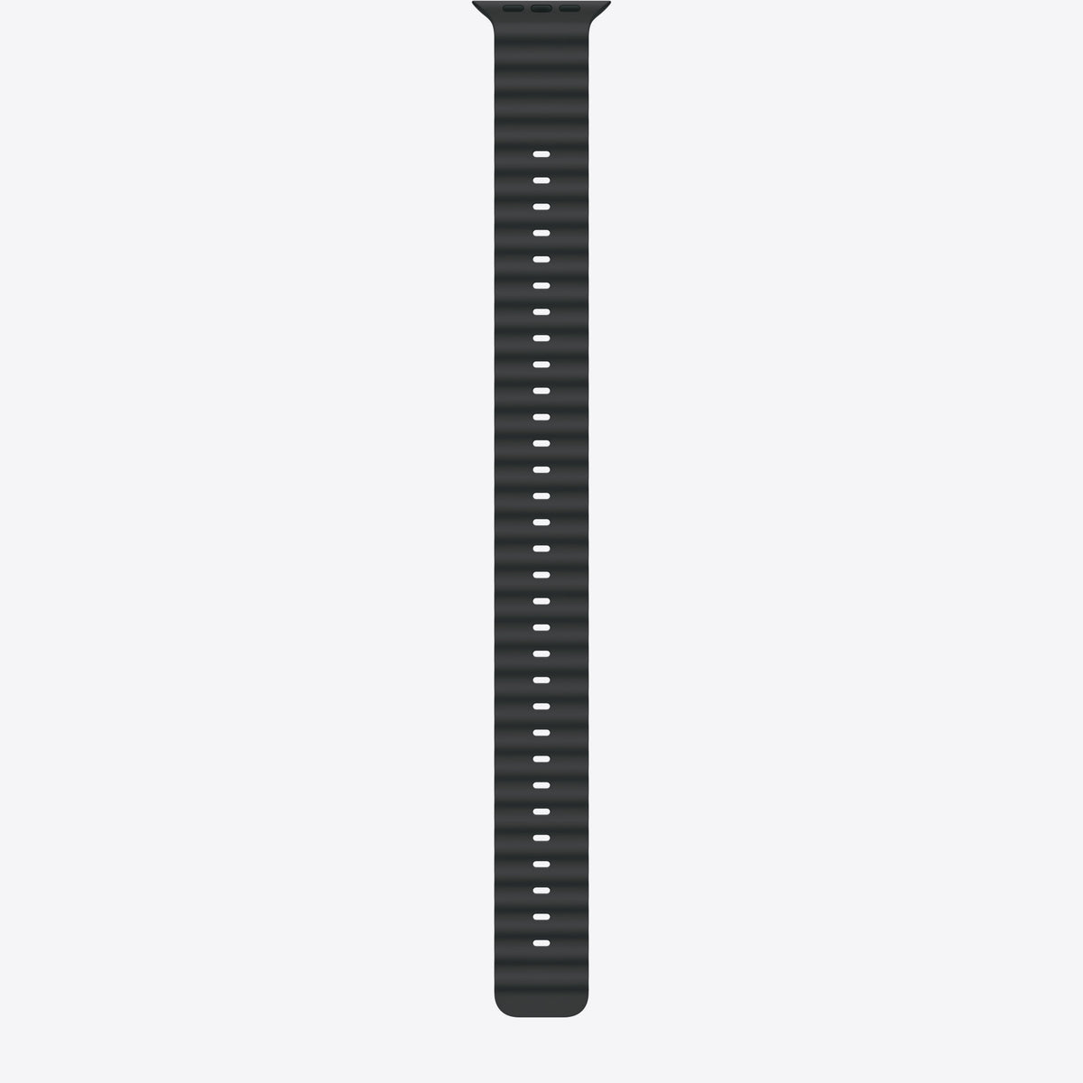 Uhrenarmbandverlängerung für Smartwatch - 49 mm, natürliche Titan-Oberfläche - 130 - 250 mm - Schwarz