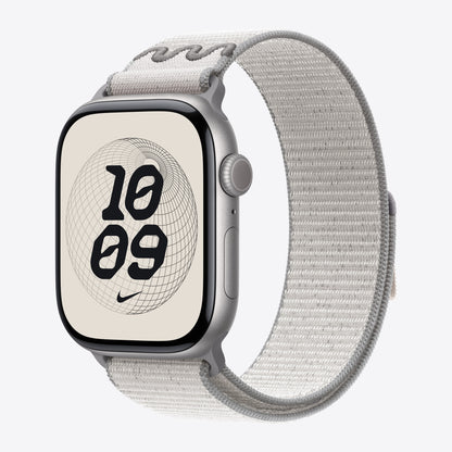Apple Nike - Loop für Smartwatch - 46mm - 145 - 220 mm - verschleierter Grau - für Watch Hermès Series 9, SE 3, Series 10, Series 11, Series 8, Series 9, Ultra 2, Ultra 3