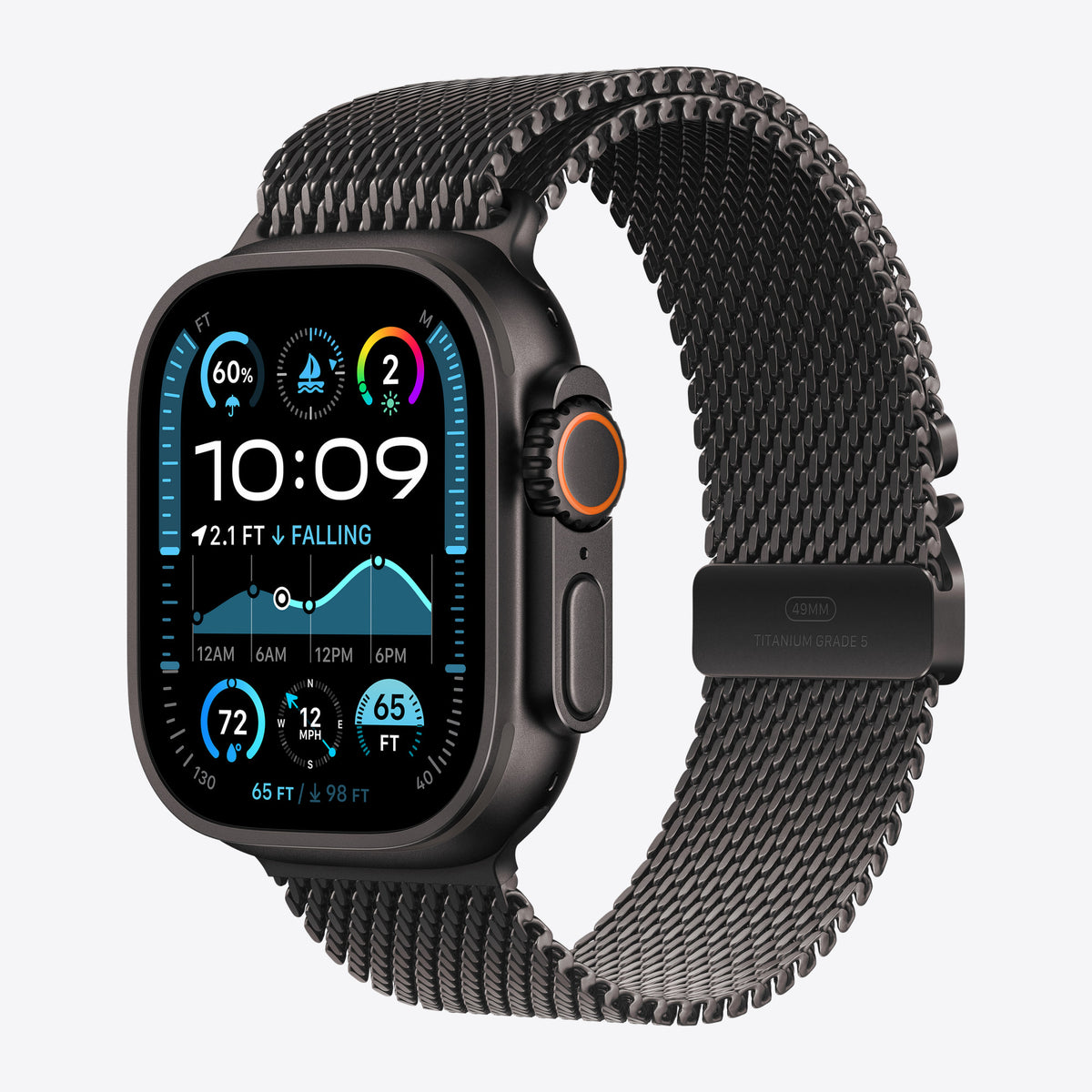 Loop für Smartwatch - 49 mm - Größe S - Schwarz – Ansicht 2