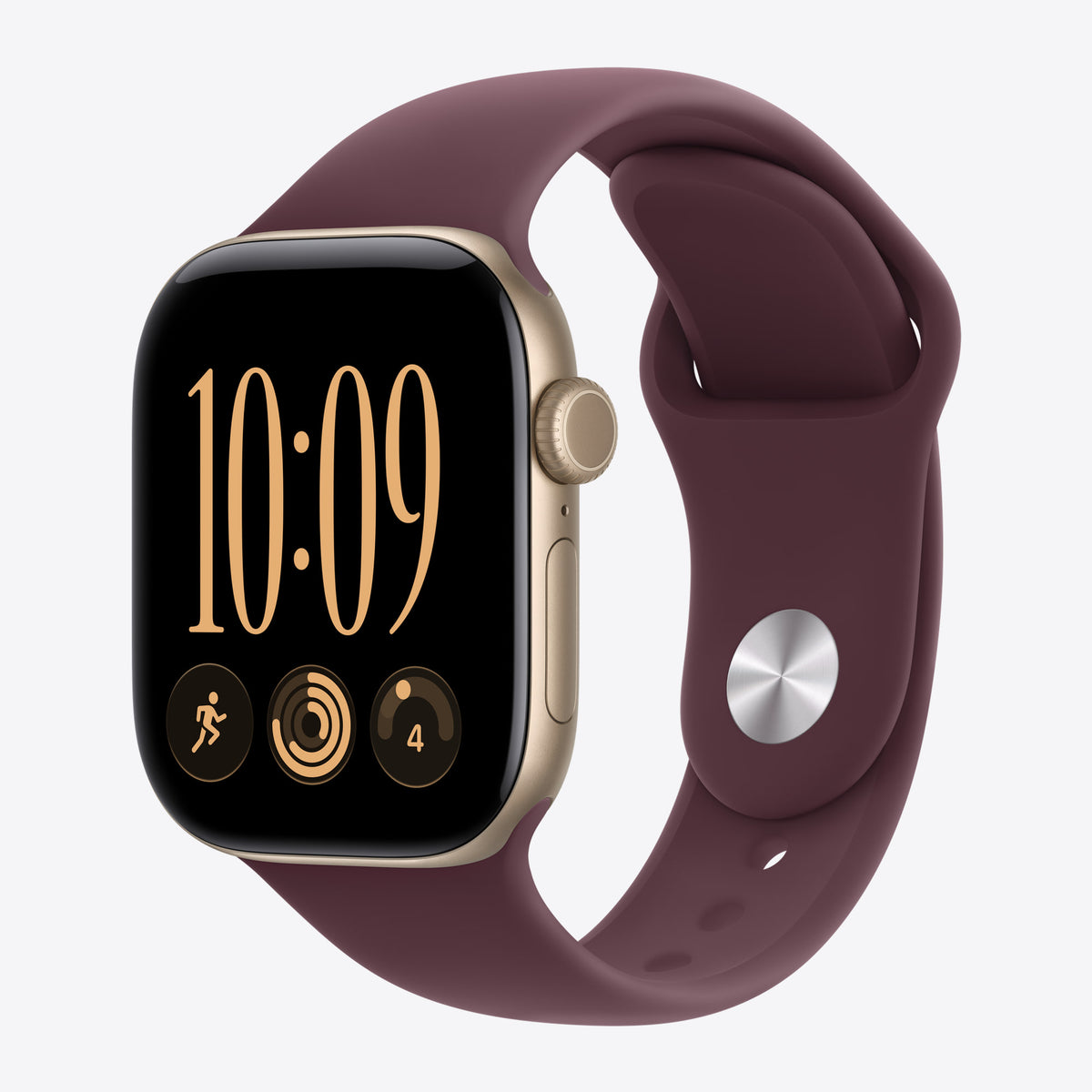 42 mm Sportarmband Burgunder – S/M – Ansicht 2