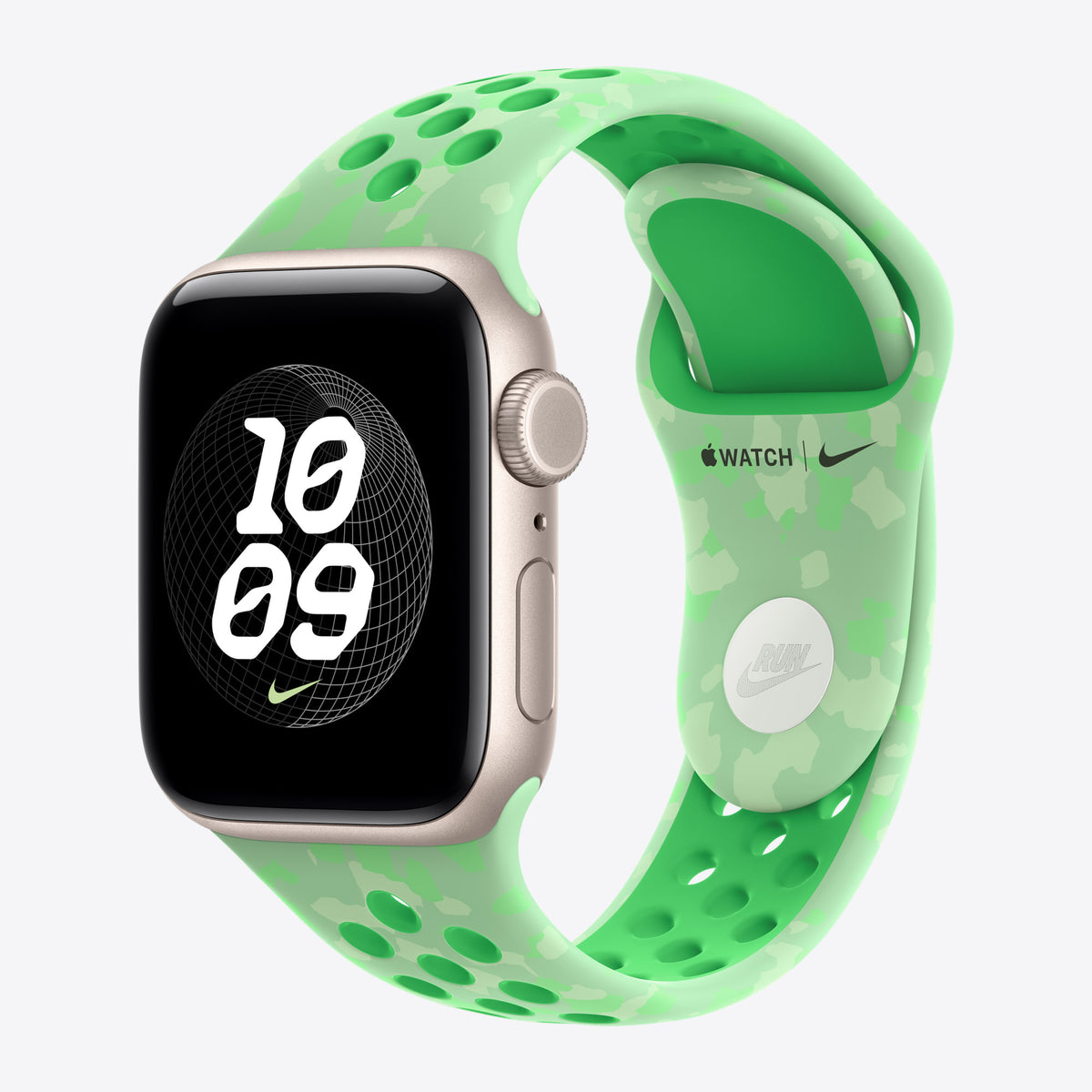 40mm Green Spark Nike Sport Band – M/L – View 2