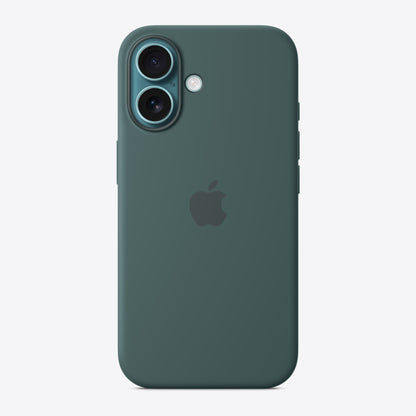 iPhone 16 Silicone Case with MagSafe – Lake Green