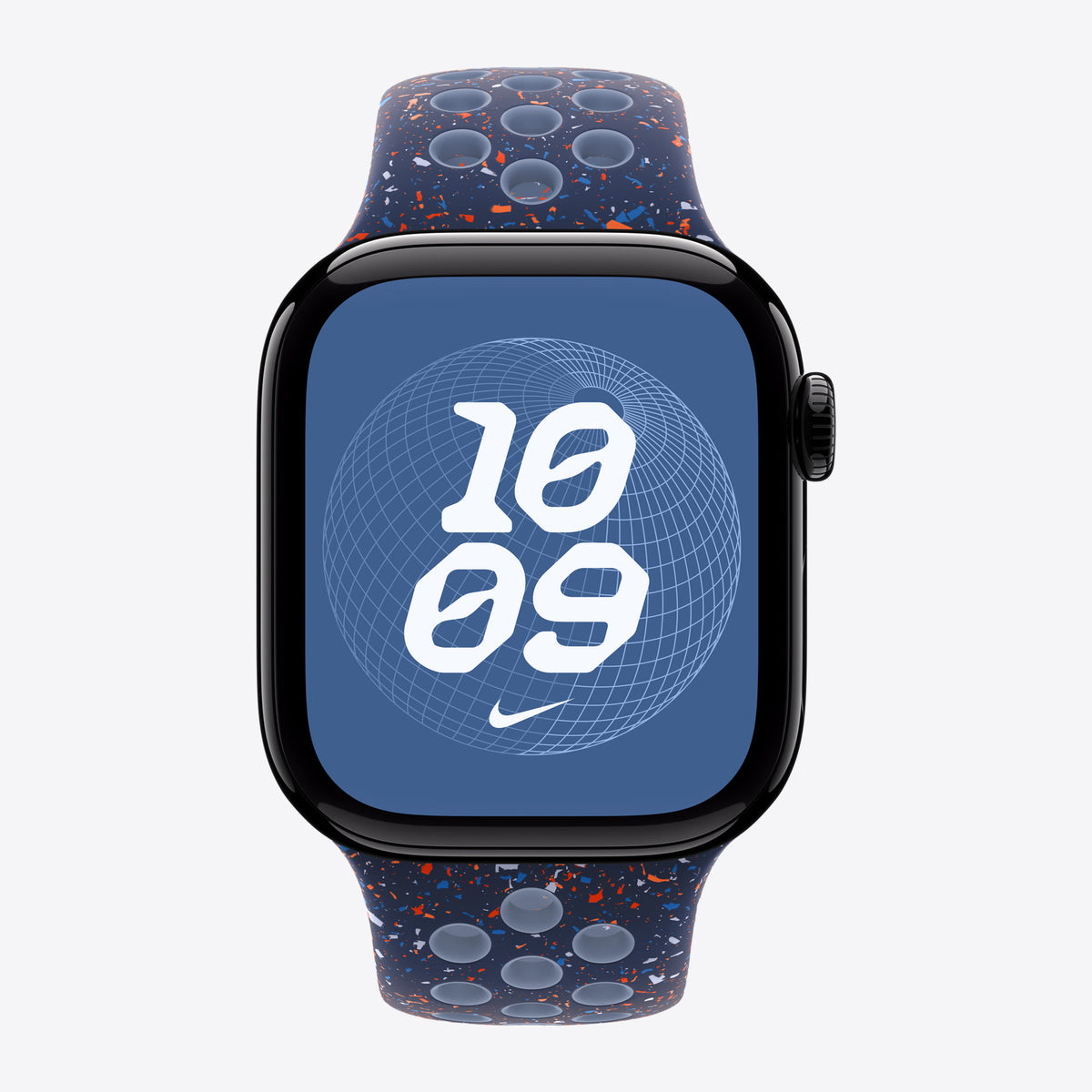Apple Nike - Armband für Smartwatch - 42mm - Größe M/L - blaues Band - für Watch Hermès Series 7, Hermès Series 9, SE 3, Series 10, Series 11, Series 8, Series 9 – Ansicht 3