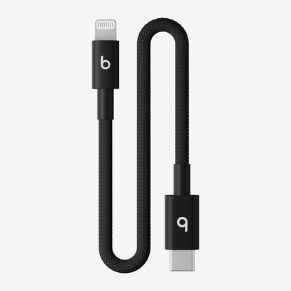 Beats USB-C to Lightning Woven Short Cable (20 cm) - Bolt Black