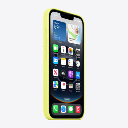 iPhone 16e Silicone Case – Neon Yellow