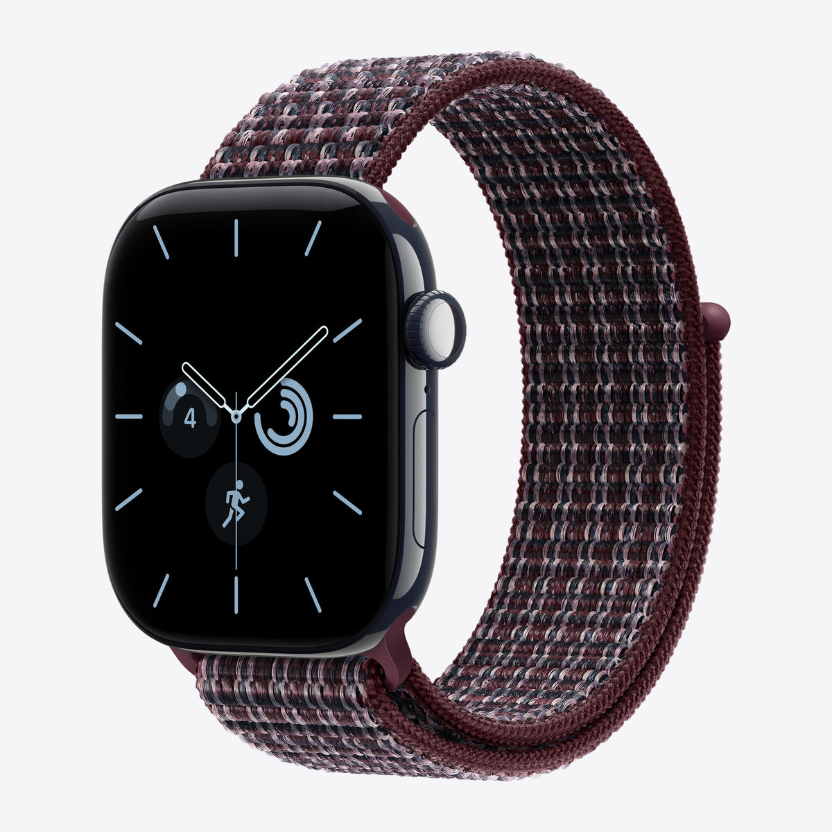 42 mm Sport Loop Burgunder Kariert – Ansicht 2
