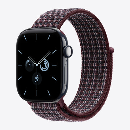 42 mm Sport Loop Burgunder Kariert
