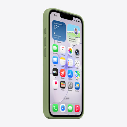 iPhone 17e Silicone Case with MagSafe – Light Moss