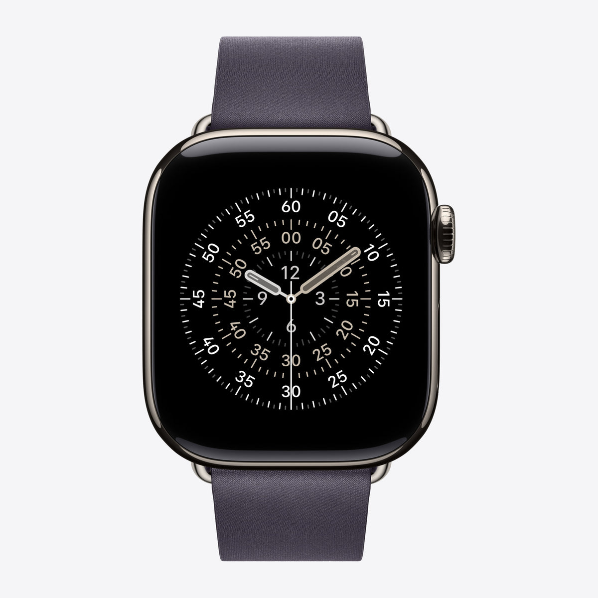 Uhrarmband für Smartwatch - 42mm - Größe S - Dunkelviolett - für Watch Hermès Series 7, Hermès Series 9, SE 3, Series 10, Series 11, Series 8, Series 9 – Ansicht 3
