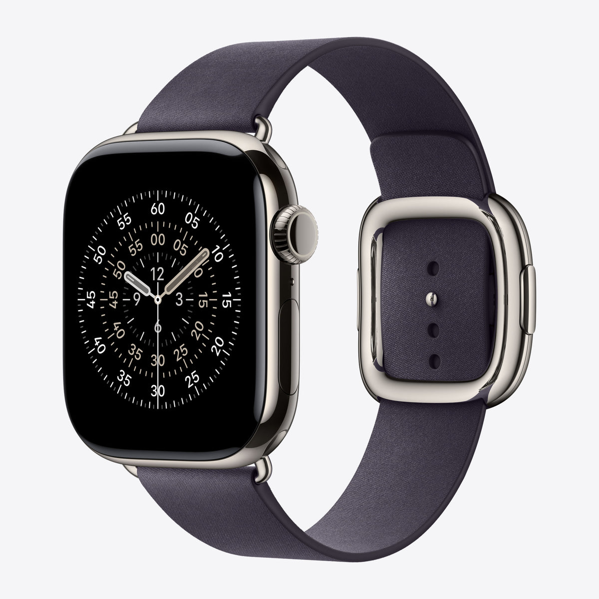 Uhrarmband für Smartwatch - 42mm - Größe S - Dunkelviolett - für Watch Hermès Series 7, Hermès Series 9, SE 3, Series 10, Series 11, Series 8, Series 9 – Ansicht 2