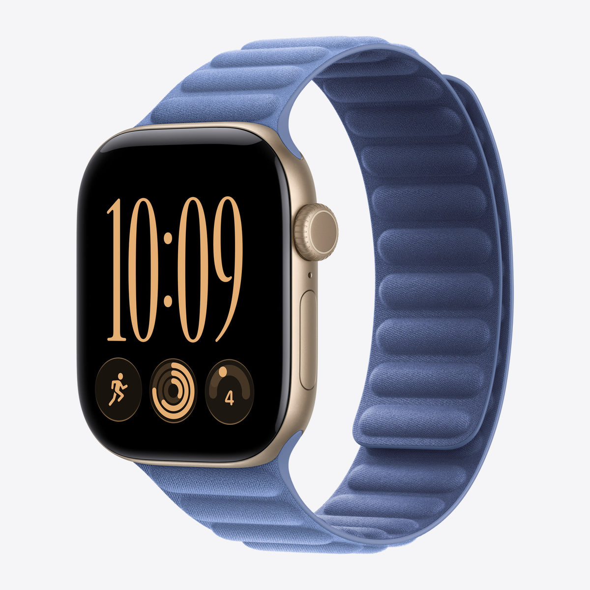 42 mm Armband mit Magnetverschluss Hyazinthenblau – M/L – Ansicht 2