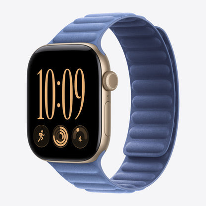 42 mm Armband mit Magnetverschluss Hyazinthenblau – S/M