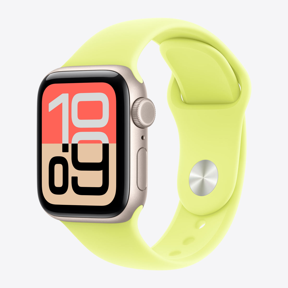 Armband für Smartwatch - 40mm - Größe M/L - Neongelb - für Watch Hermès Series 7, Hermès Series 9, SE 3, Series 10, Series 11, Series 8, Series 9 – View 2