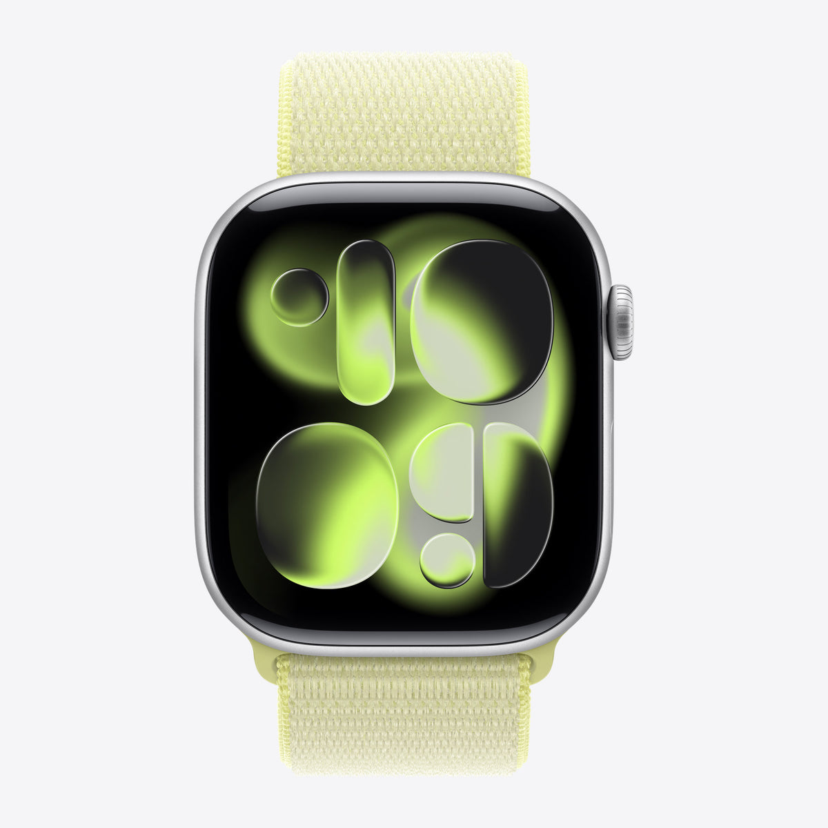 Loop für Smartwatch - 46mm - 145 - 220 mm - Neongelb - für Watch Hermès Series 9, SE 3, Series 10, Series 11, Series 8, Series 9, Ultra 2, Ultra 3 – Ansicht 3