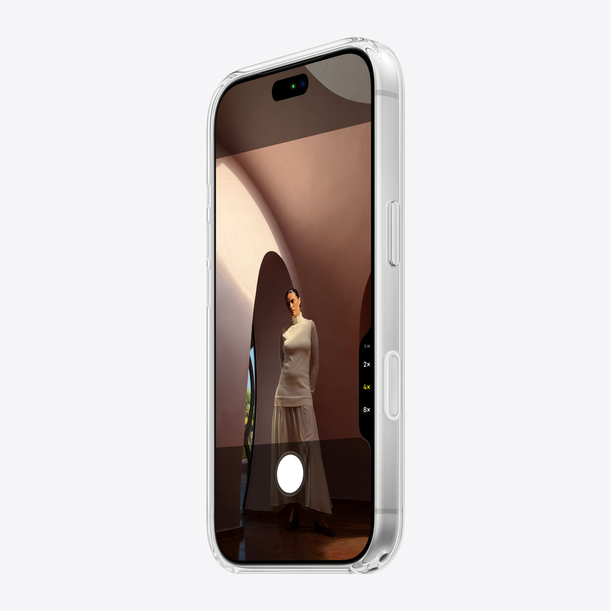 iPhone 18 Pro Clear Case with MagSafe – Side view
