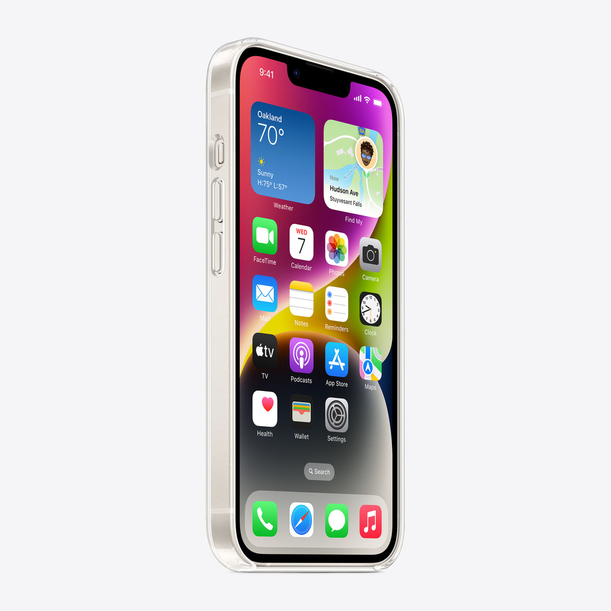 iPhone 14 Clear Case with MagSafe – Front view