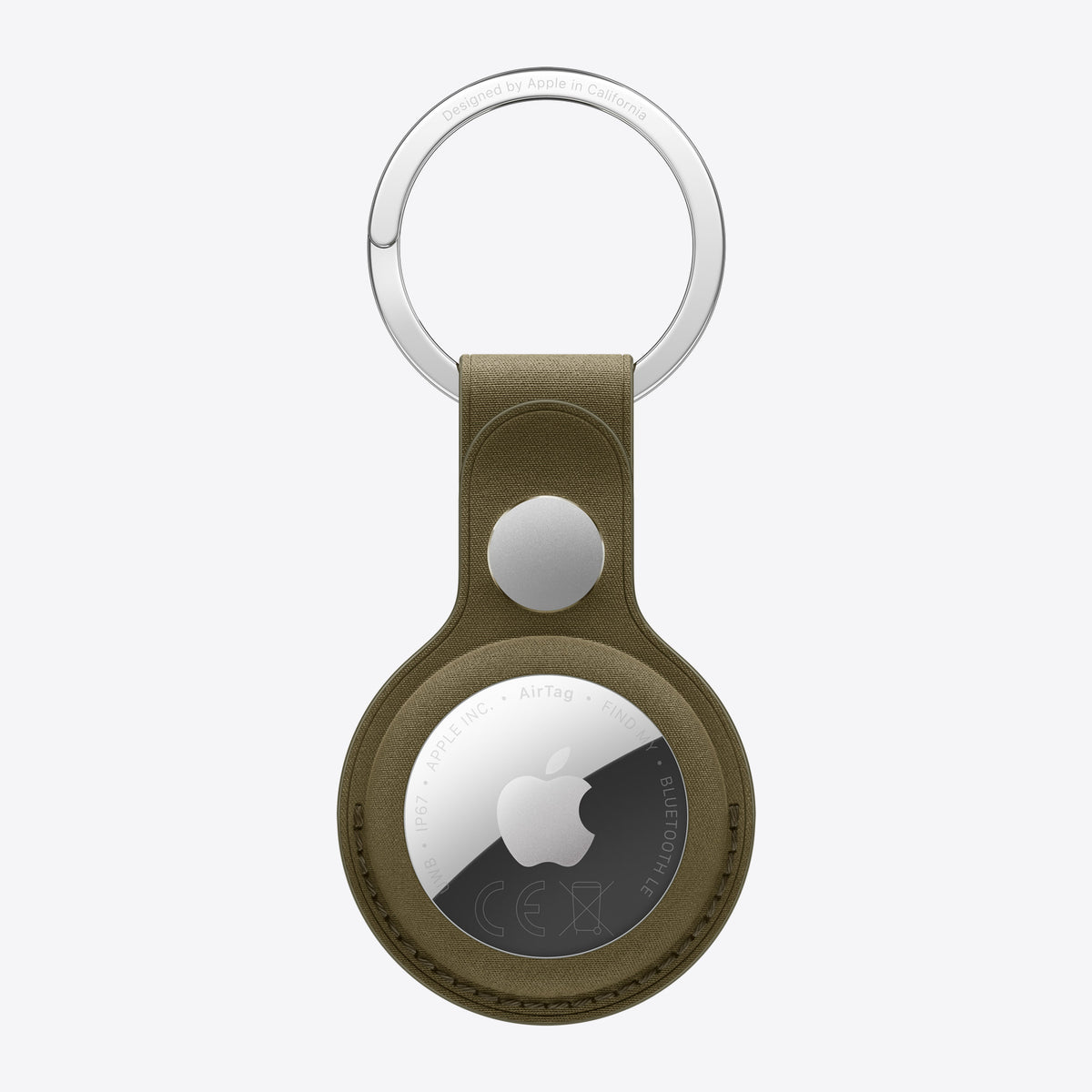 Tasche für Airtag - stainless steel, FineWoven - Dark Olive