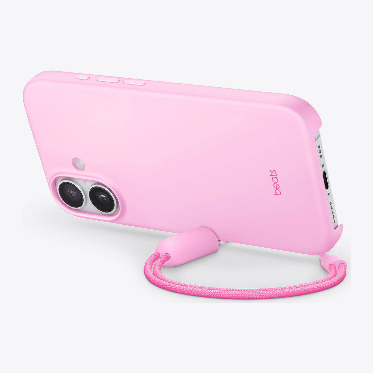 Beats iPhone 17 Kickstand Case with MagSafe and Camera Control – Pebble Pink – Rear view