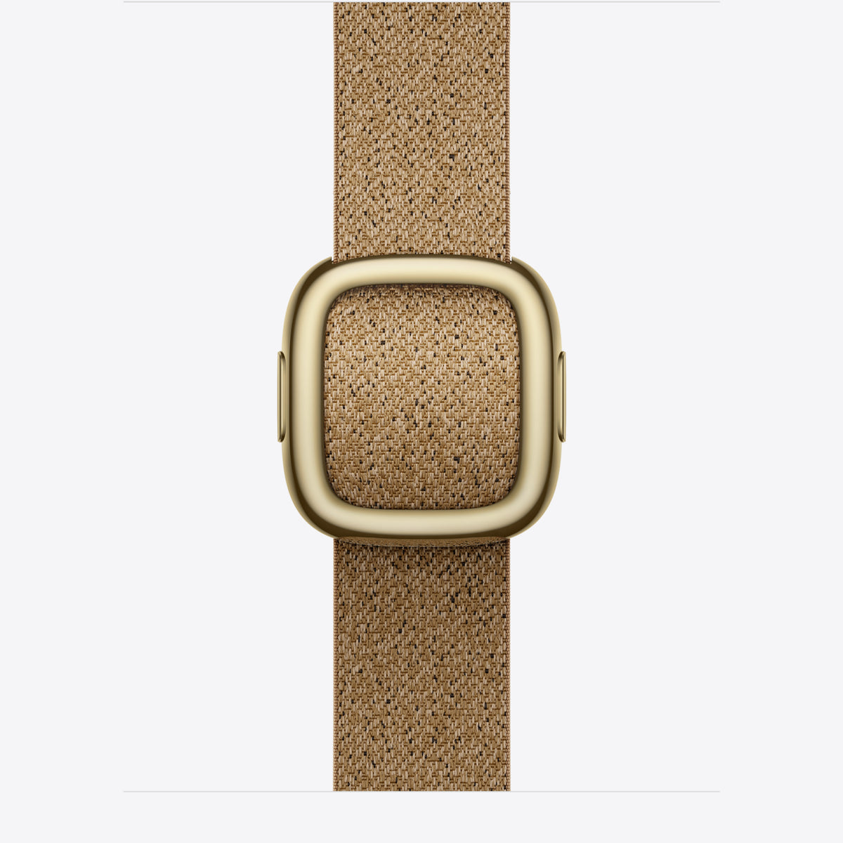 42 mm Armband mit Moderner Schließe Kamelbraun – Medium