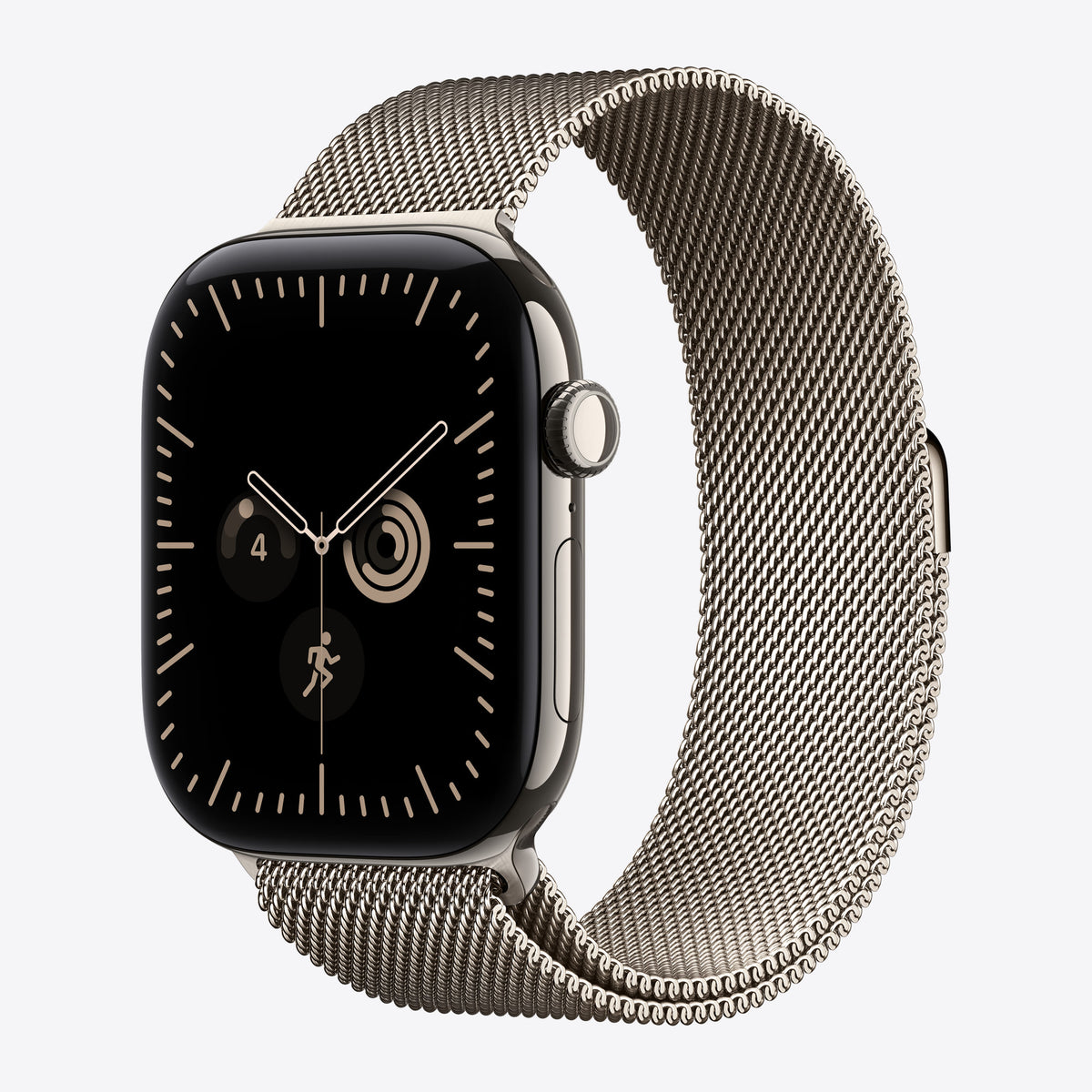 46 mm Milanaise Armband Natur – M/L – Ansicht 2