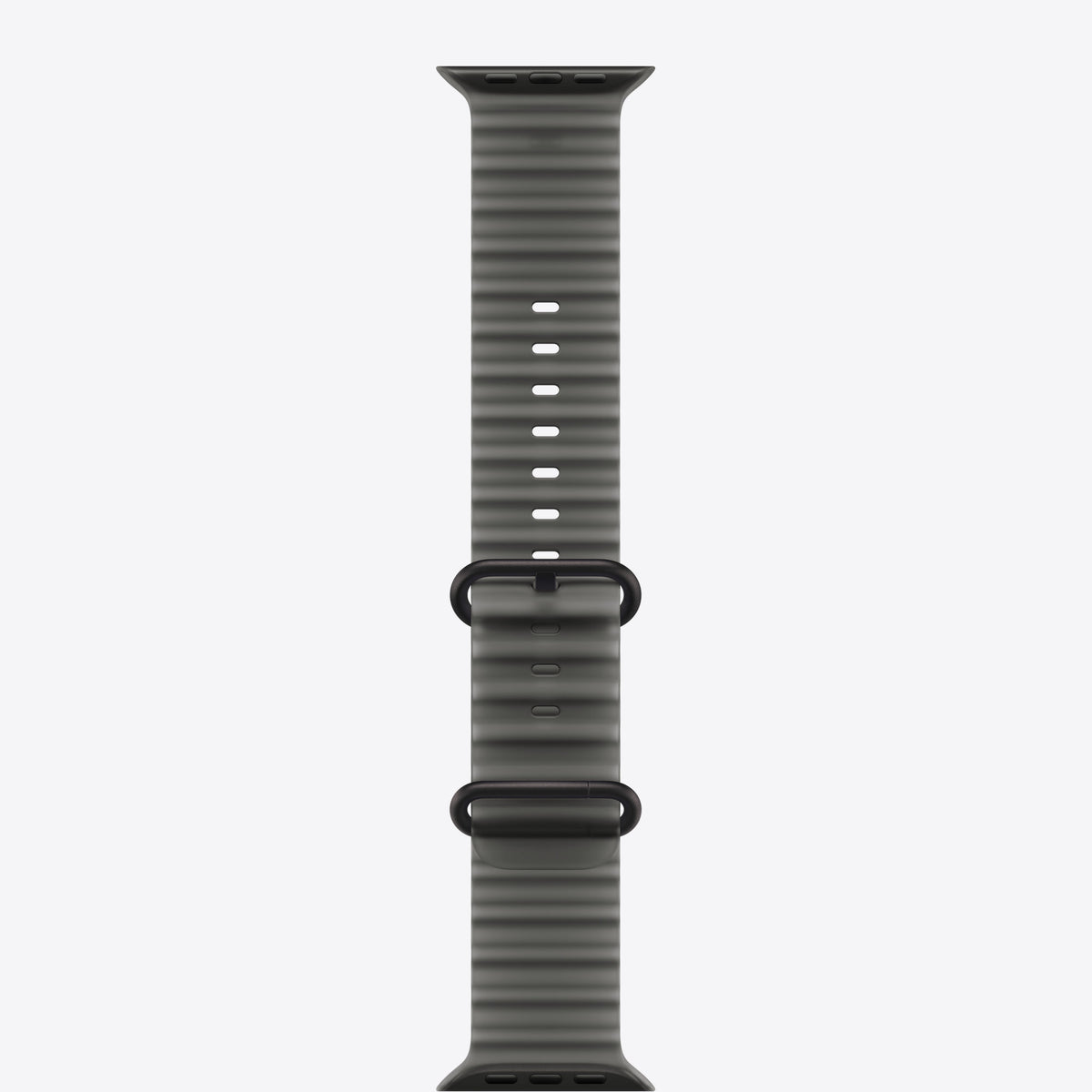 49 mm Ocean Armband Halbtransparentes Schwarz Titan Schwarz