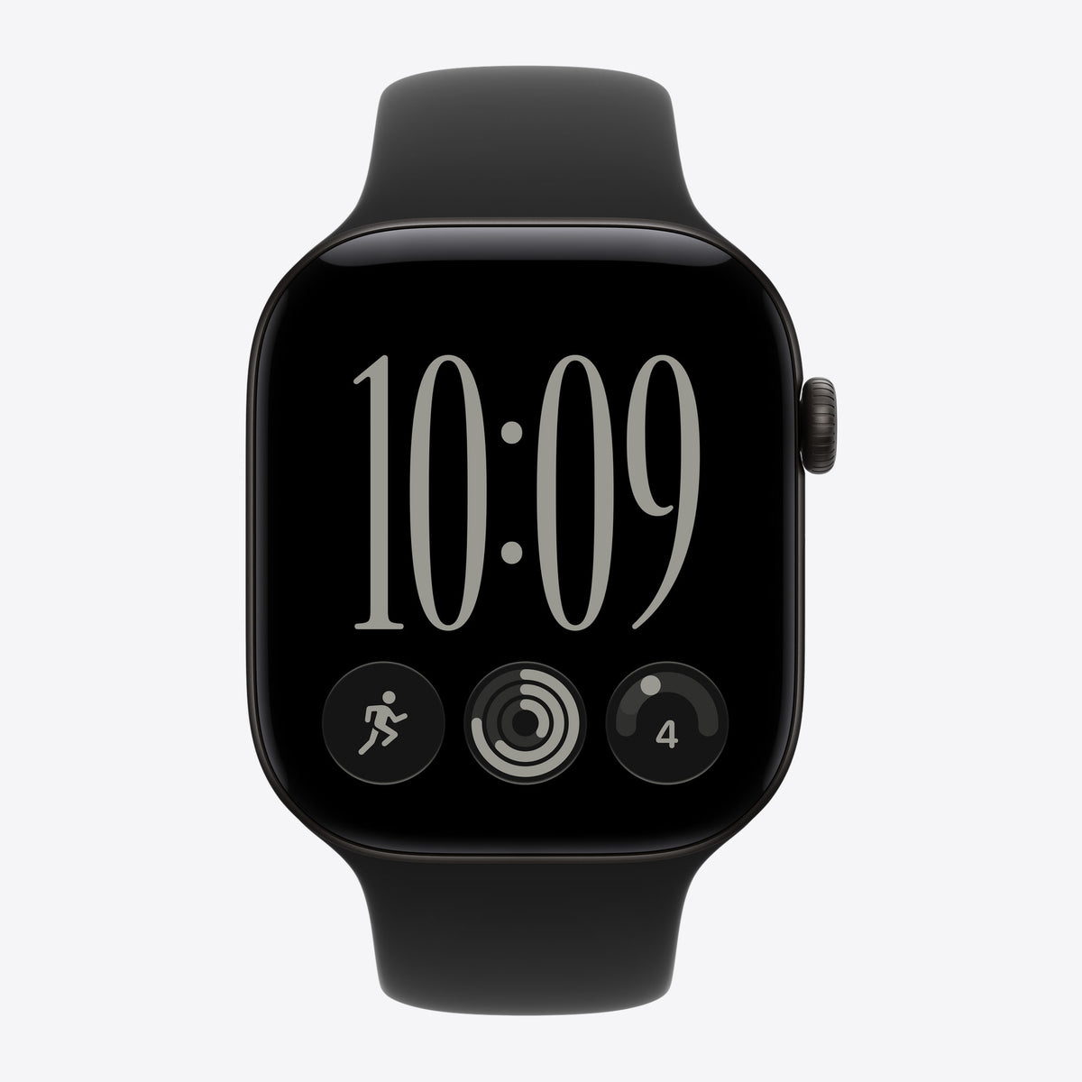 46 mm Sportarmband Schwarz – M/L – Ansicht 3