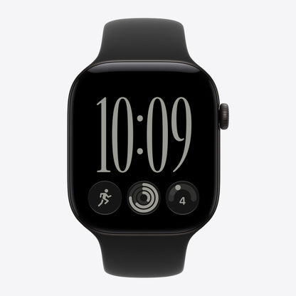 46 mm Sportarmband Schwarz – M/L