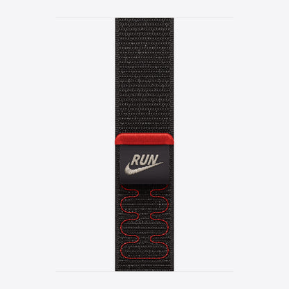 Apple Nike - Loop für Smartwatch - 46mm - 145 - 220 mm - schwarz - für Watch Hermès Series 9, SE 3, Series 10, Series 11, Series 8, Series 9, Ultra 2, Ultra 3