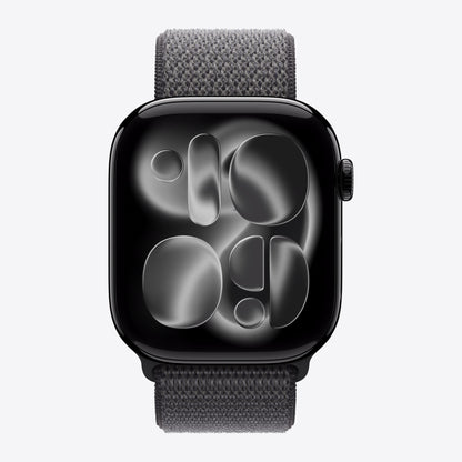 Loop für Smartwatch - 46mm - 145 - 220 mm - Dunkelgrau - für Watch Hermès Series 9, SE 3, Series 10, Series 11, Series 8, Series 9, Ultra 2, Ultra 3