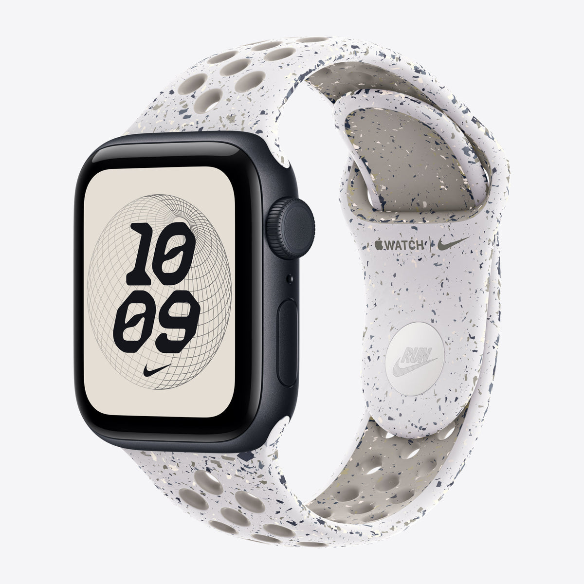 Apple Nike - Armband für Smartwatch - 40mm - Größe M/L - verschleierter Grau - für Watch Hermès Series 7, Hermès Series 9, SE 3, Series 10, Series 11, Series 8, Series 9 – Ansicht 2