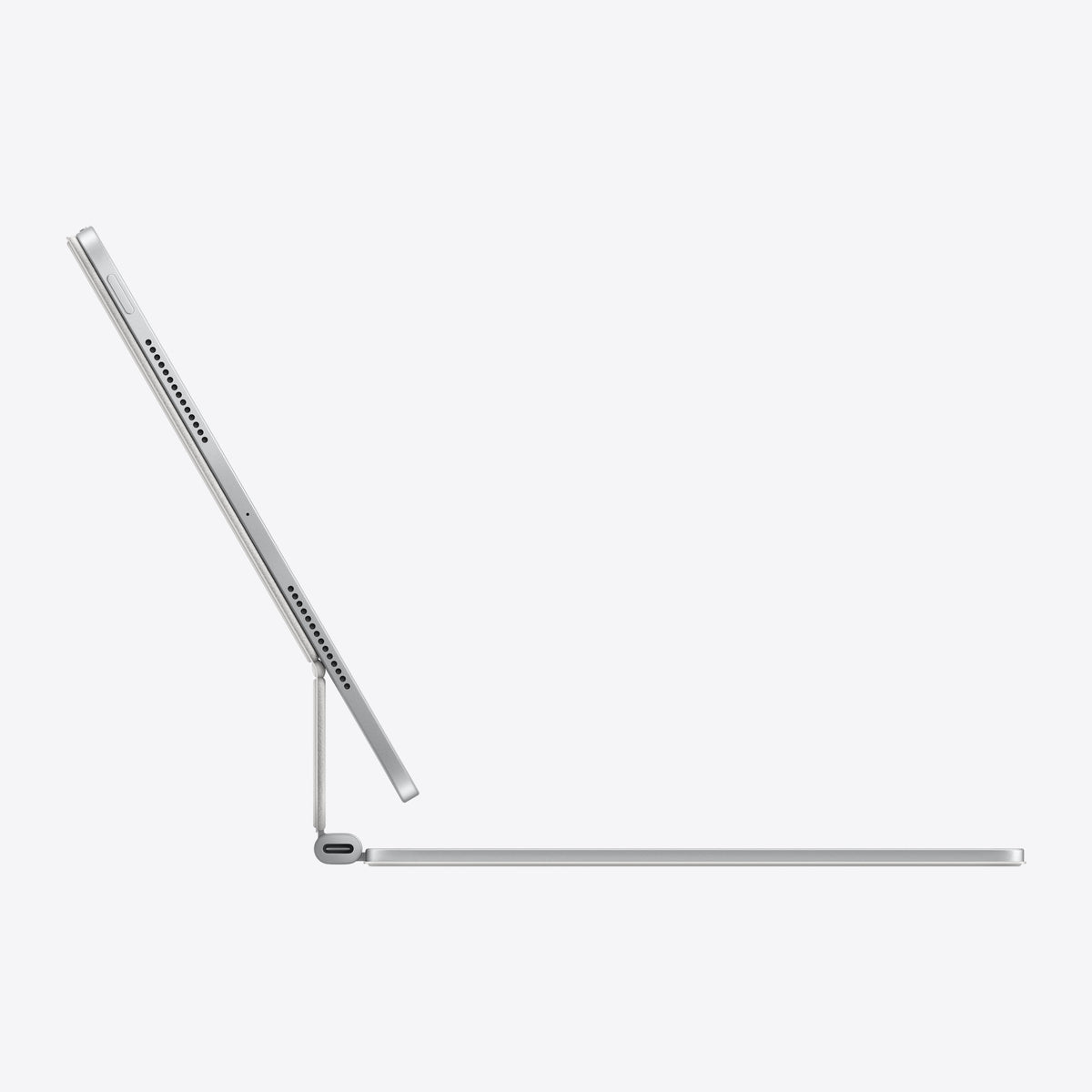 Magic Keyboard for iPad Pro 11-inch (M5) – German – White – Side view