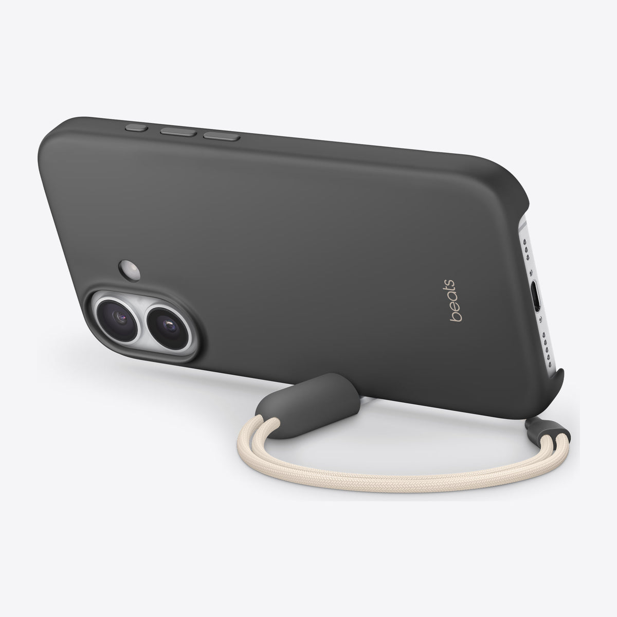 Beats iPhone 17 Kickstand Case with MagSafe and Camera Control – Granite Grey – Rear view