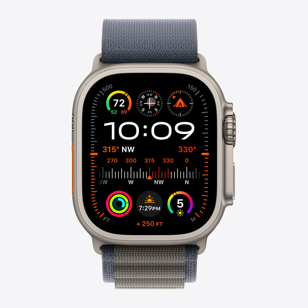 Loop für Smartwatch - 49 mm - Größe S - Blau – Ansicht 3
