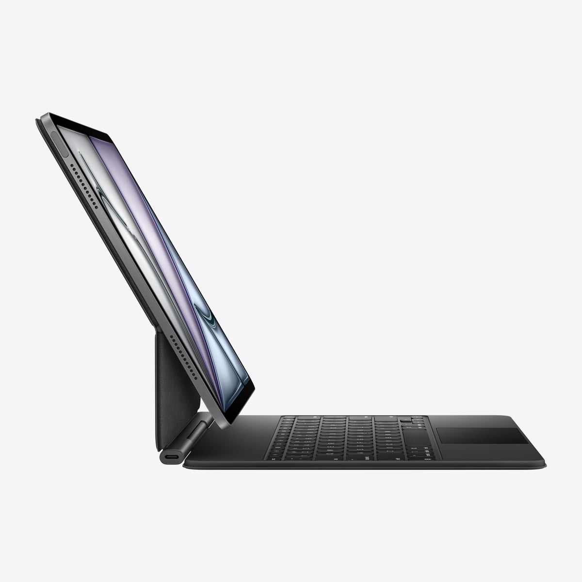 Magic Keyboard for iPad Air 13-inch (M4) – German – Black – Side view