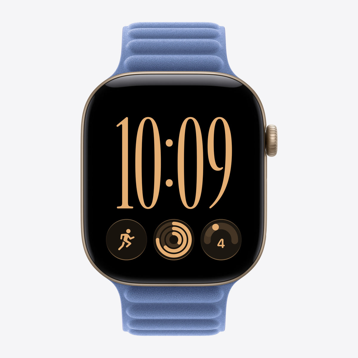 46 mm Armband mit Magnetverschluss Hyazinthenblau – M/L – Ansicht 3