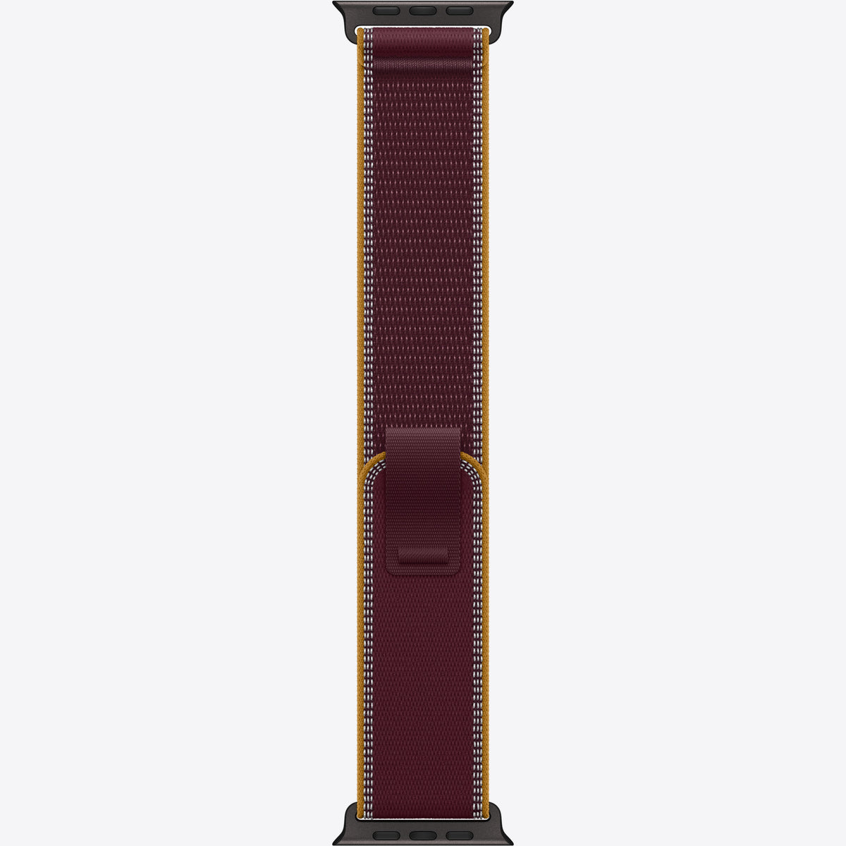 Loop für Smartwatch - 49 mm, schwarze Titanfassung - Größe M/L - Weinrot