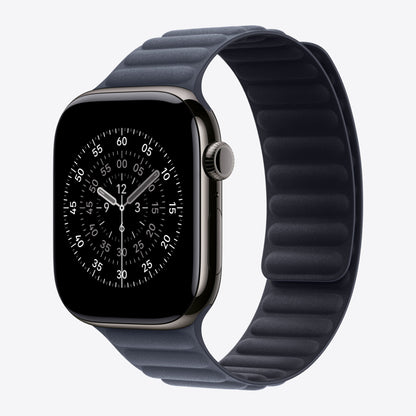 Uhrarmband für Smartwatch - 46mm - Größe M/L - marineblau - für Watch Hermès Series 9, SE 3, Series 10, Series 11, Series 8, Series 9, Ultra 2, Ultra 3