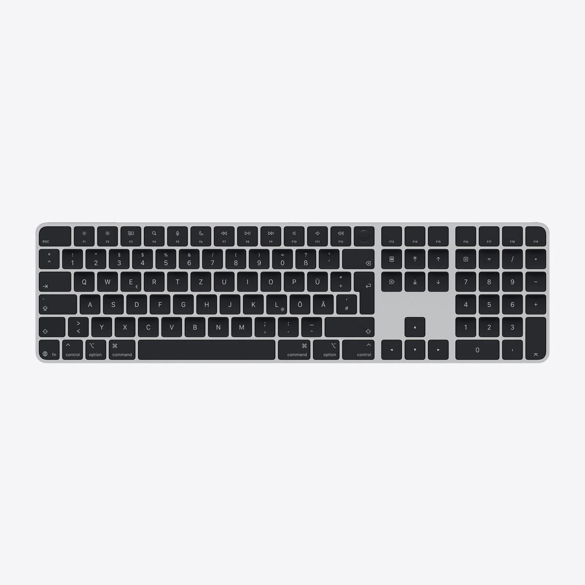 Magic Keyboard with Touch ID and Numeric Keypad for Mac models with Apple silicon (USB-C) – German – Black Keys