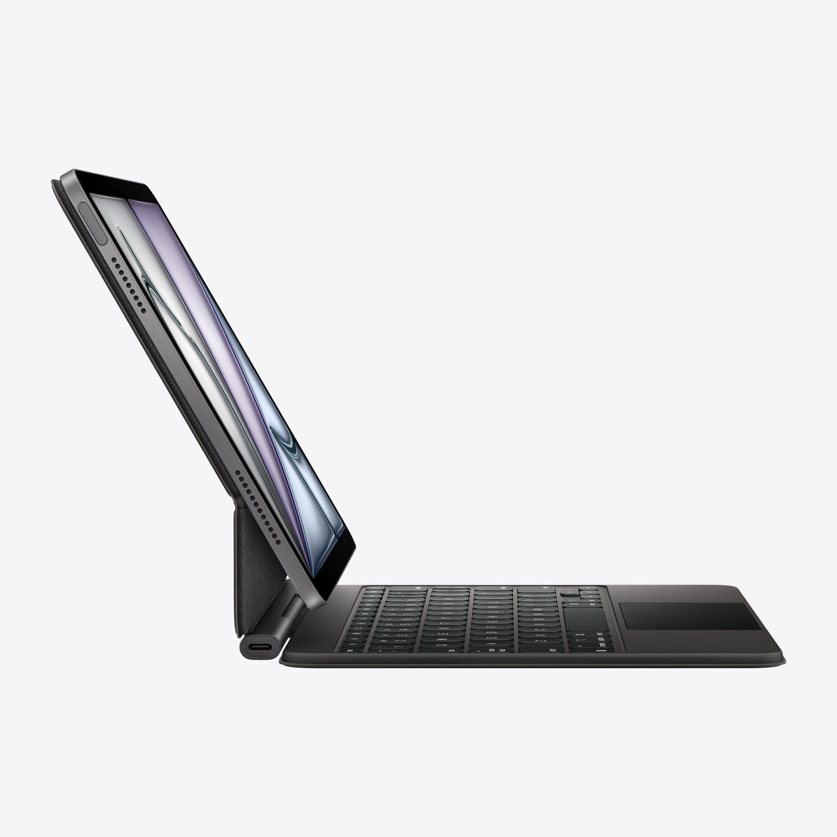 Magic Keyboard for iPad Air 11-inch (M4) – German – Black – Side view