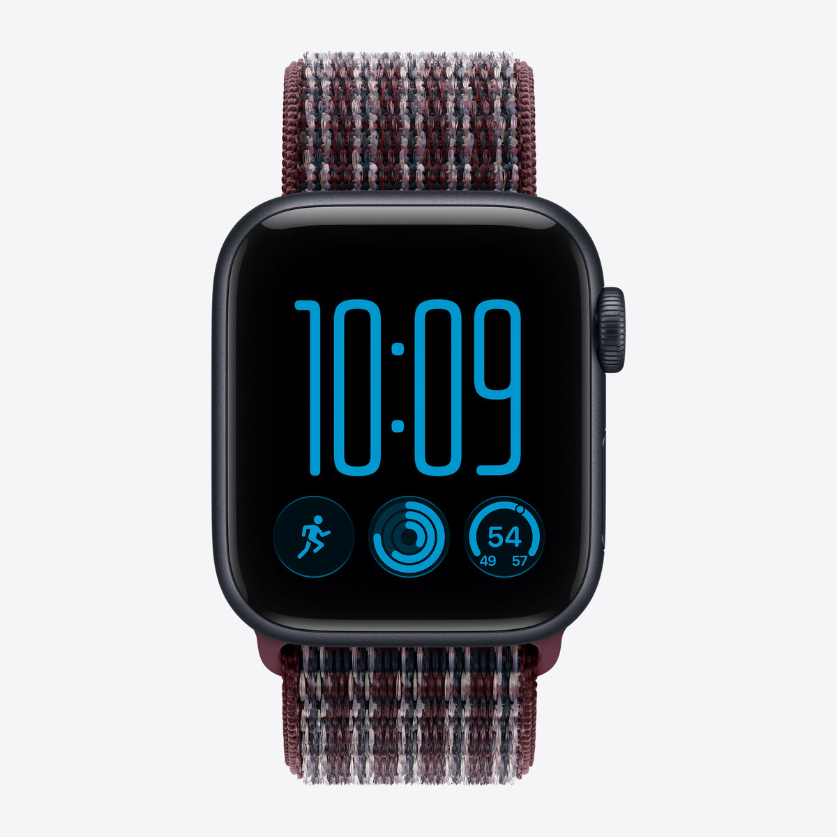 40mm Burgundy Plaid Sport Loop – View 3