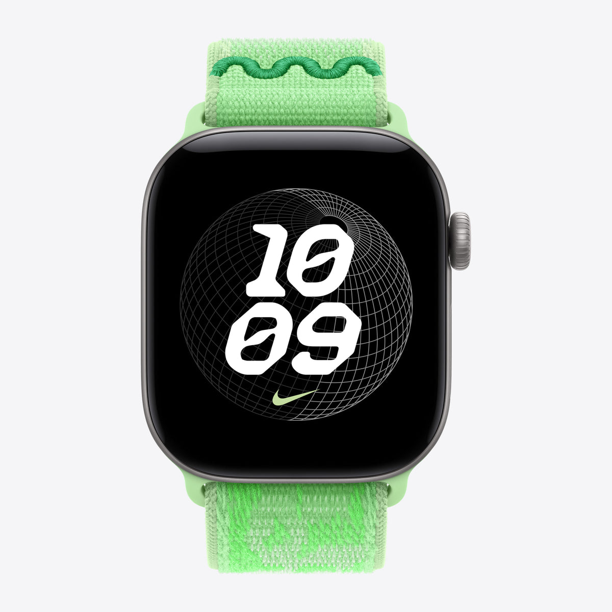 42 mm Nike Sport Loop Green Spark – Detail