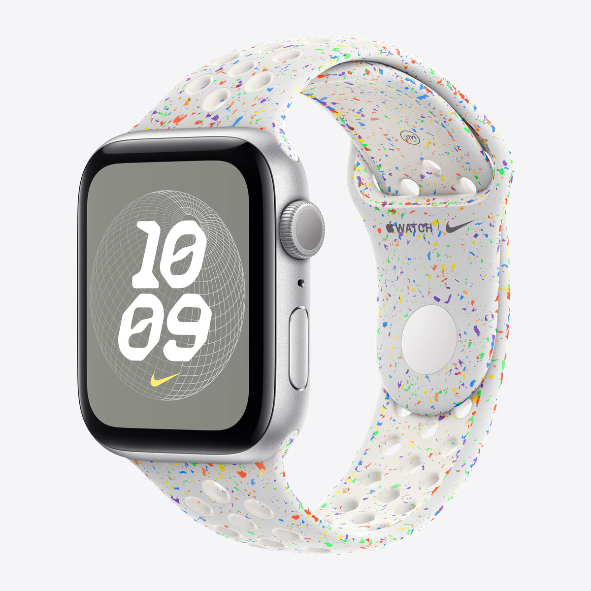 Apple Nike - Armband für Smartwatch - 46mm - Größe S/M - reines Platin – Ansicht 2