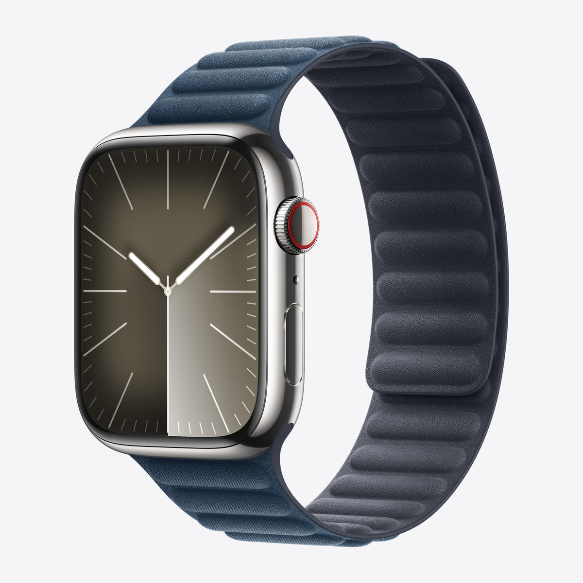 Uhrarmband für Smartwatch - 45 mm - Größe S/M - Pazifikblau – Ansicht 2