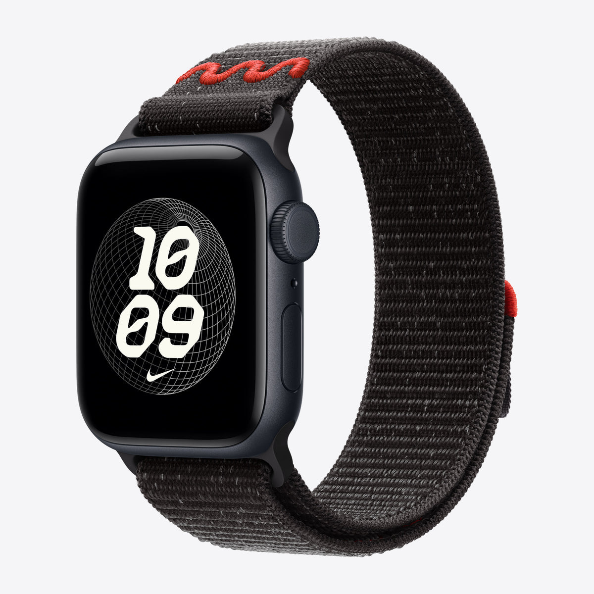 Apple Nike - Loop für Smartwatch - 40mm - 130 - 190 mm - schwarz - für Watch Hermès Series 7, Hermès Series 9, SE 3, Series 10, Series 11, Series 8, Series 9 – Ansicht 2