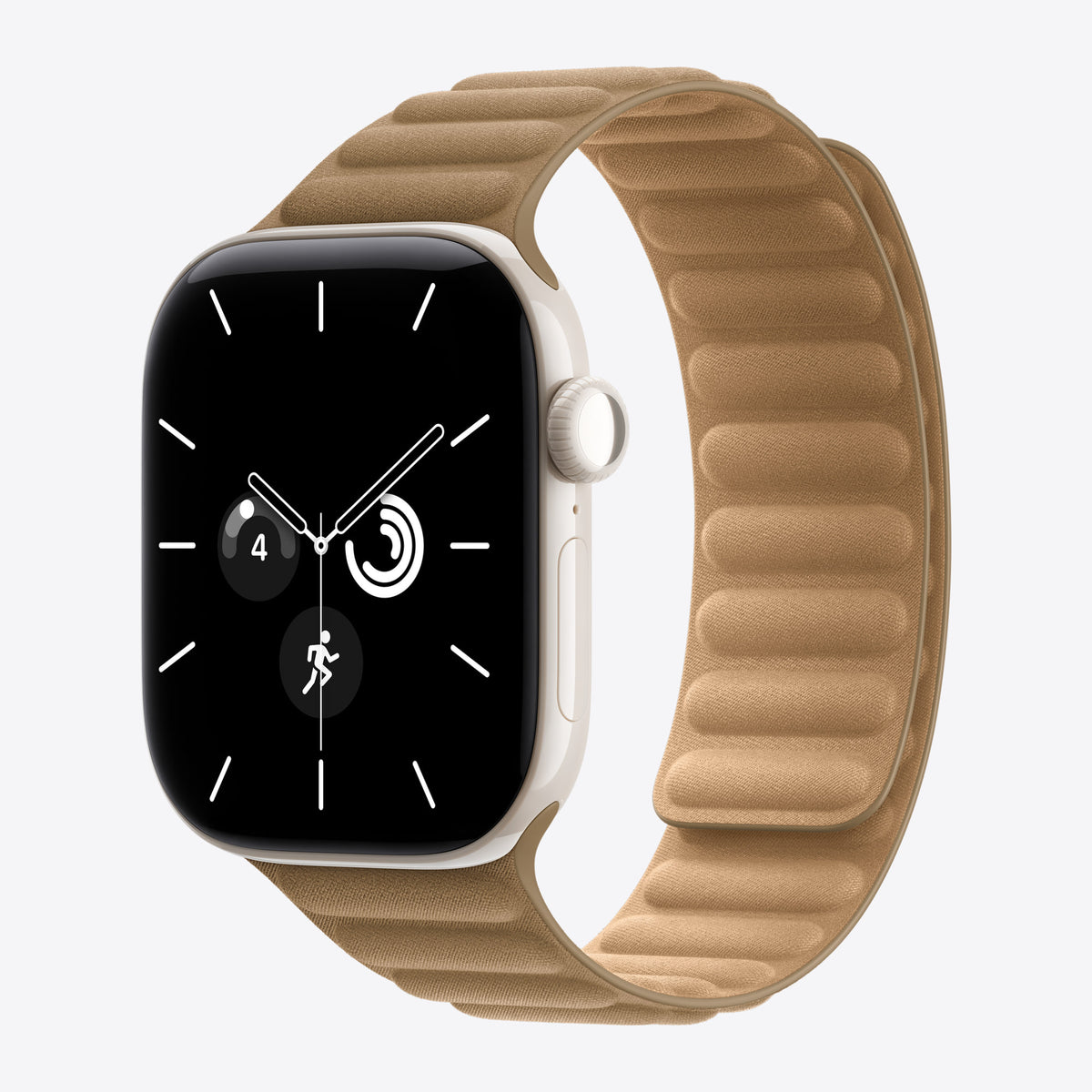 42 mm Armband mit Magnetverschluss Kamelbraun – M/L – Ansicht 2