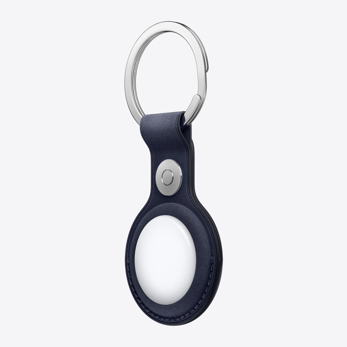 AirTag FineWoven Key Ring - Navy – View 2