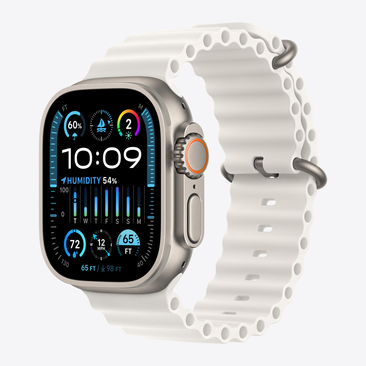 Armbandverlängerung für Smartwatch - 49 mm - 130 - 250 mm - weiß – Ansicht 2