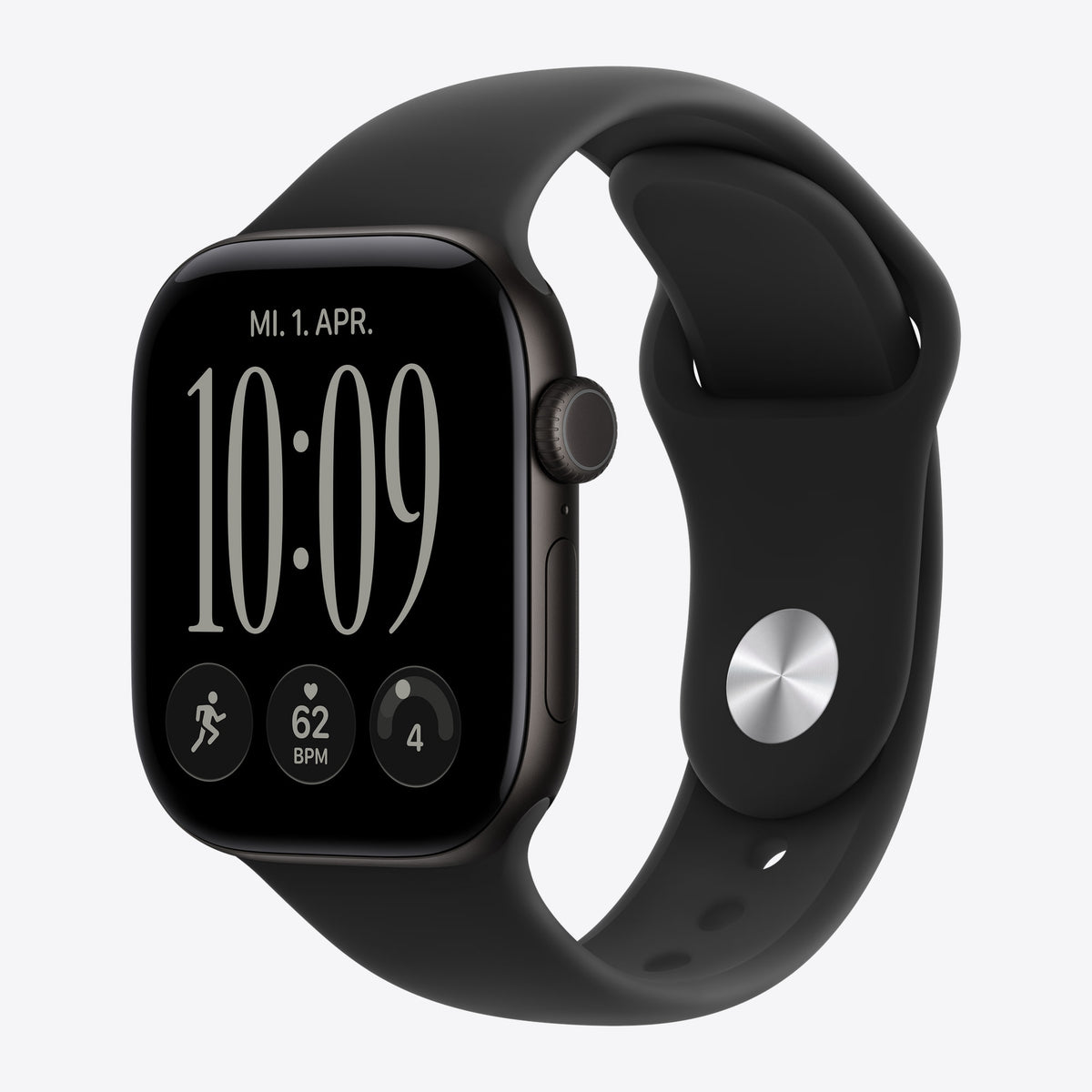 Apple Watch Series 12 Black, Black Sport Band