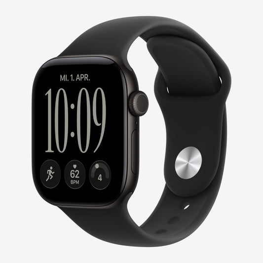 Apple Watch Series 12 Black, Black Sport Band